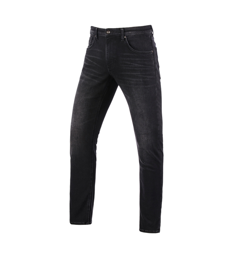 Pracovné nohavice: e.s. 5-vreckové džínsy Jog-Denim + blackwashed 2