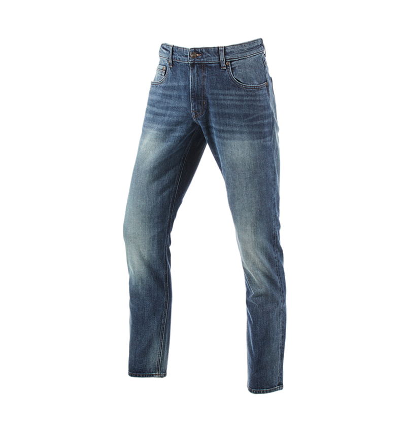 Témy: e.s. Strečové 5-vreckové džínsy, straight + mediumwashed 2