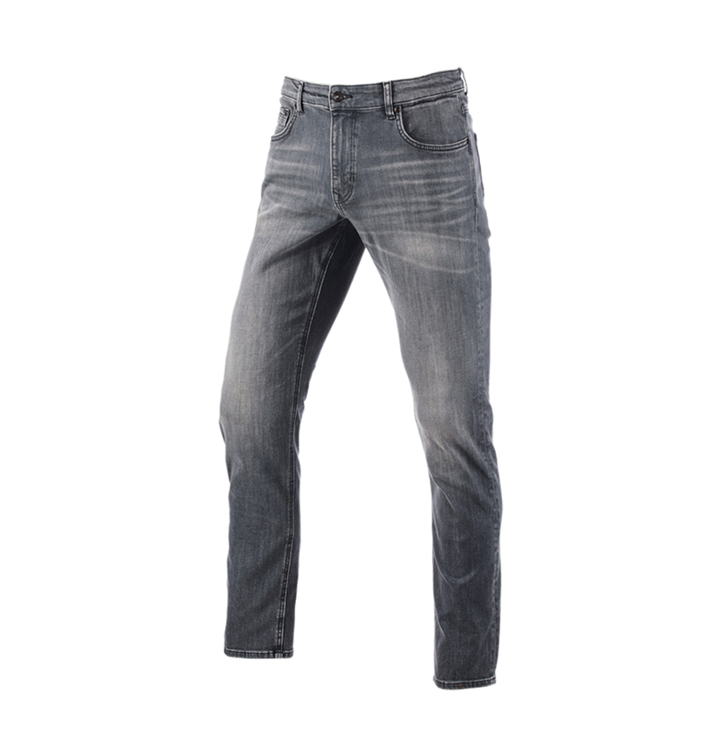 Pracovné nohavice: e.s. Strečové 5-vreckové džínsy, straight + graphitewashed 2