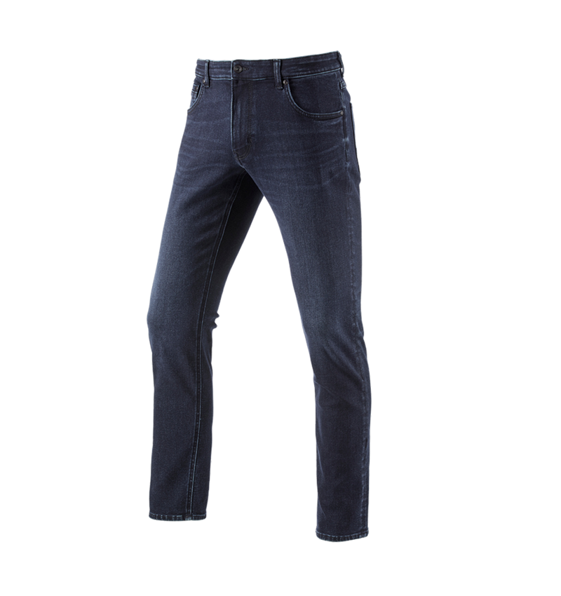 Pracovné nohavice: e.s. zimné 5-vreckové džínsy + darkwashed 1