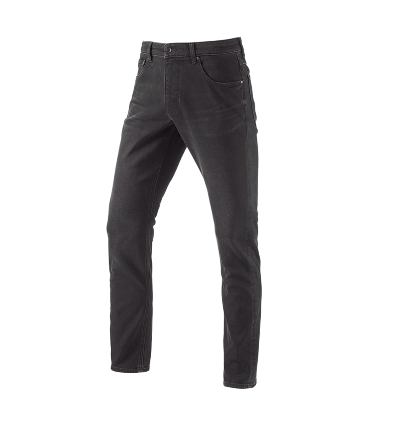 Pracovné nohavice: e.s. zimné 5-vreckové džínsy + blackwashed 1