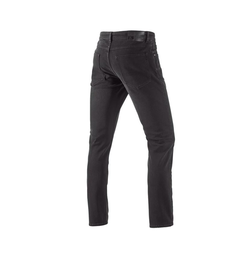 Pracovné nohavice: e.s. zimné 5-vreckové džínsy + blackwashed 2