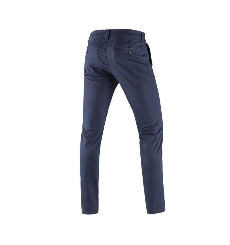 Pracovné nohavice: Pracovné 5-vreckové chino nohavice e.s. + tmavomodrá 3