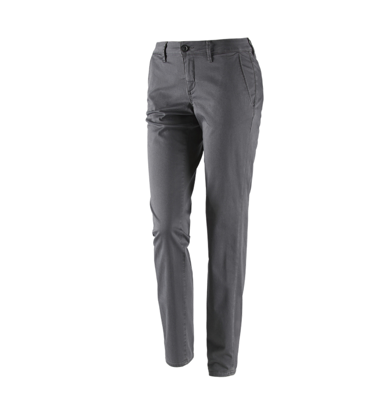 Pracovné nohavice: Dámske pracovné 5-vreckové chino nohavice e.s. + antracitová 2