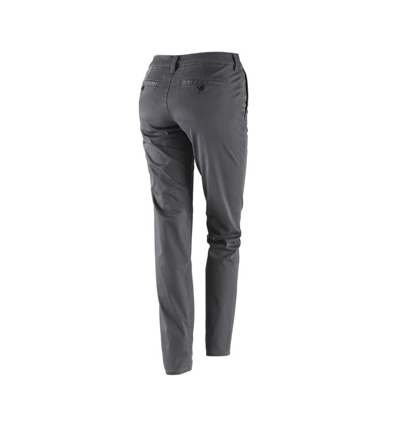 Pracovné nohavice: Dámske pracovné 5-vreckové chino nohavice e.s. + antracitová 3