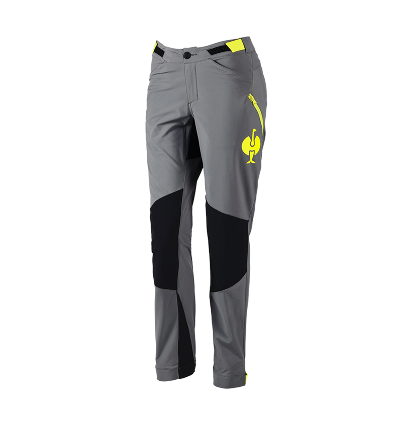 Odevy: Funkčné nohavice e.s.trail, dámske + čadičovo sivá/acidová žltá 3