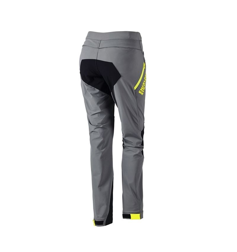 Odevy: Funkčné nohavice e.s.trail, dámske + čadičovo sivá/acidová žltá 4