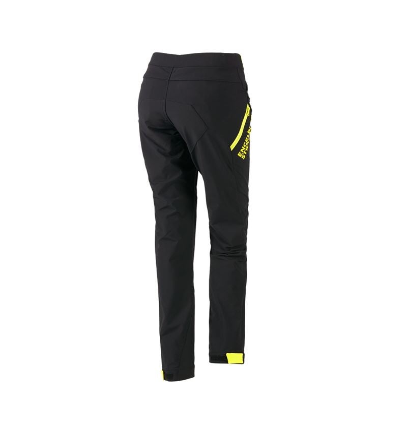 Odevy: Funkčné nohavice e.s.trail, dámske + čierna/acidová žltá 4