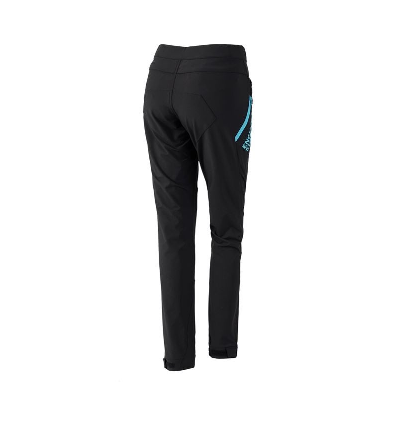 Pracovné nohavice: Funkčné nohavice e.s.trail, dámske + čierna/lapisovo tyrkysová 3