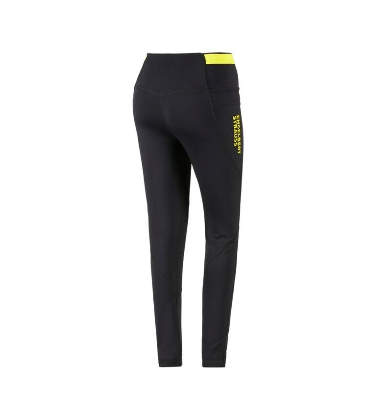 Pracovné nohavice: Racingové legíny e.s.trail, dámske + čierna/acidová žltá 5