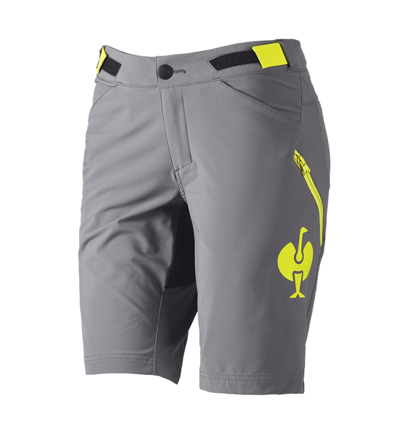 Nohavice: Funkčné šortky e.s.trail, dámske + čadičovo sivá/acidová žltá 3