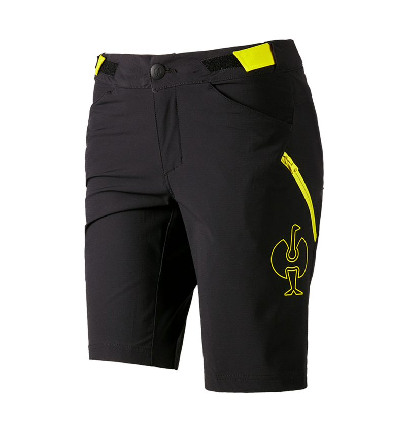 Pracovné nohavice: Funkčné šortky e.s.trail, dámske + čierna/acidová žltá 3