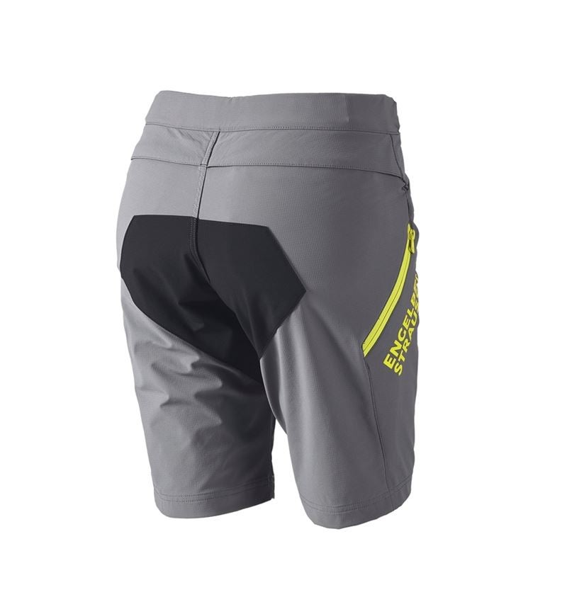 Nohavice: Funkčné šortky e.s.trail, dámske + čadičovo sivá/acidová žltá 4