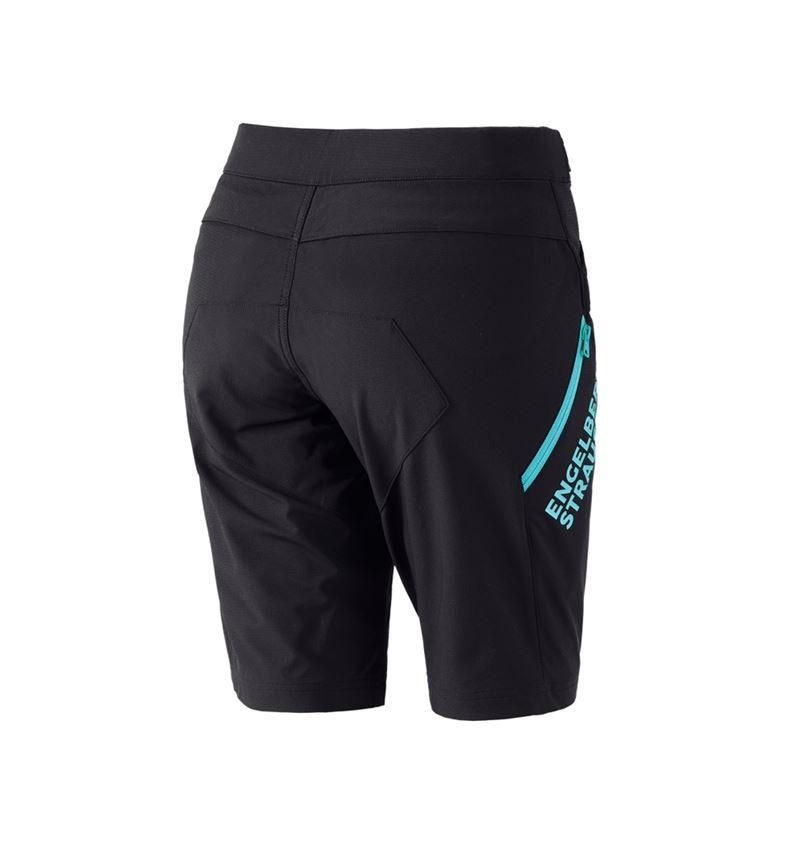 Pracovné nohavice: Funkčné šortky e.s.trail, dámske + čierna/lapisovo tyrkysová 3