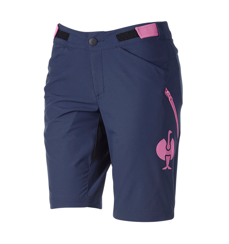 Pracovné nohavice: Funkčné šortky e.s.trail, dámske + tmavomodrá/ružová tara 3