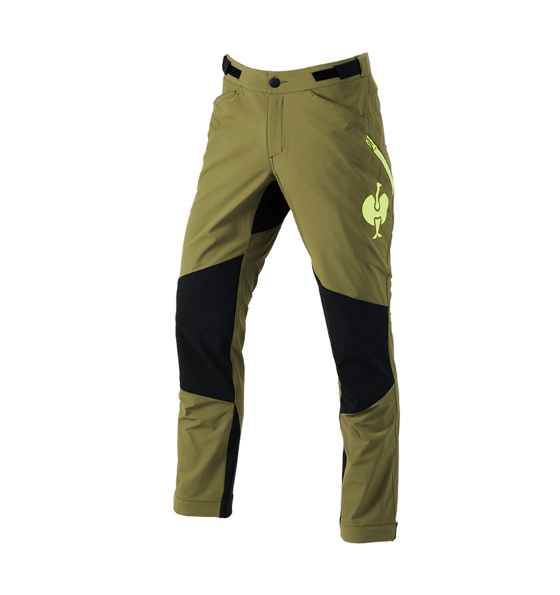 Pracovné nohavice: Funkčné nohavice e.s.trail + borievkovo zelená/limetkovo zelená 2
