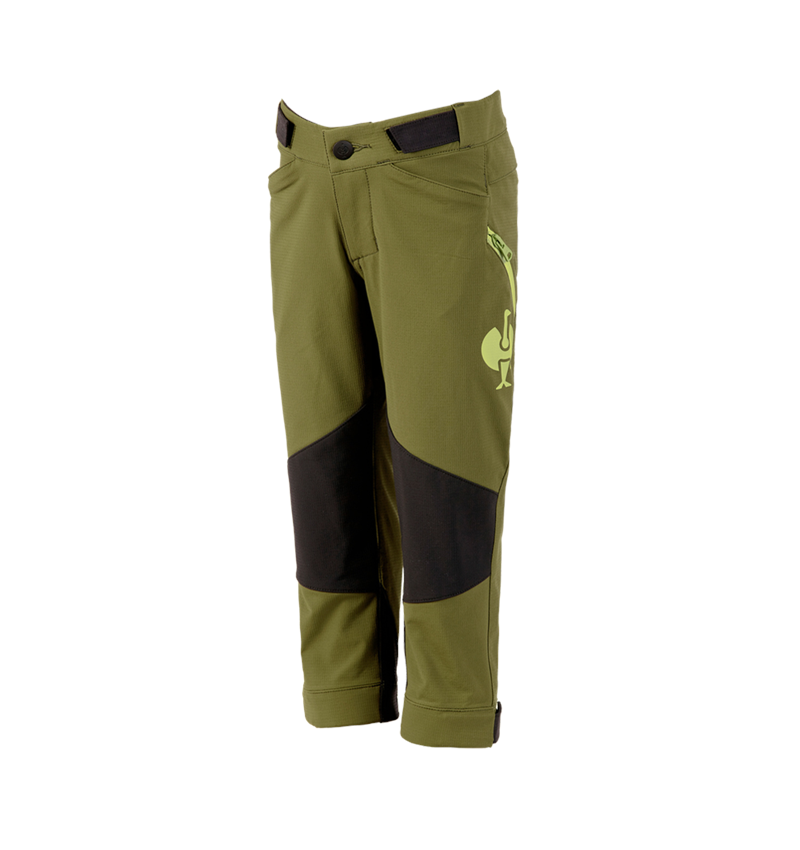 Nohavice: Funkčné nohavice e.s.trail, detské + borievkovo zelená/limetkovo zelená 2