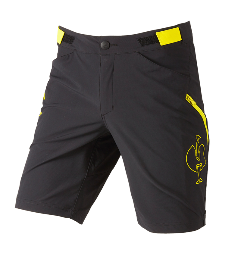 Pracovné nohavice: Funkčné šortky e.s.trail + čierna/acidová žltá 3