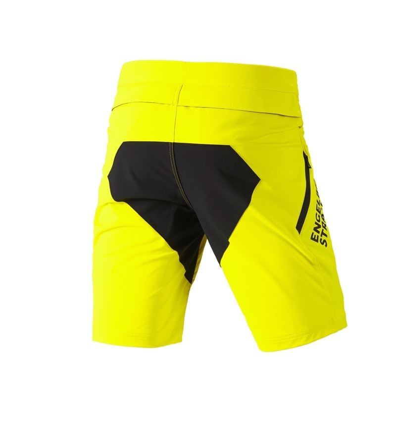 Pracovné nohavice: Funkčné šortky e.s.trail + acidová žltá/čierna 4