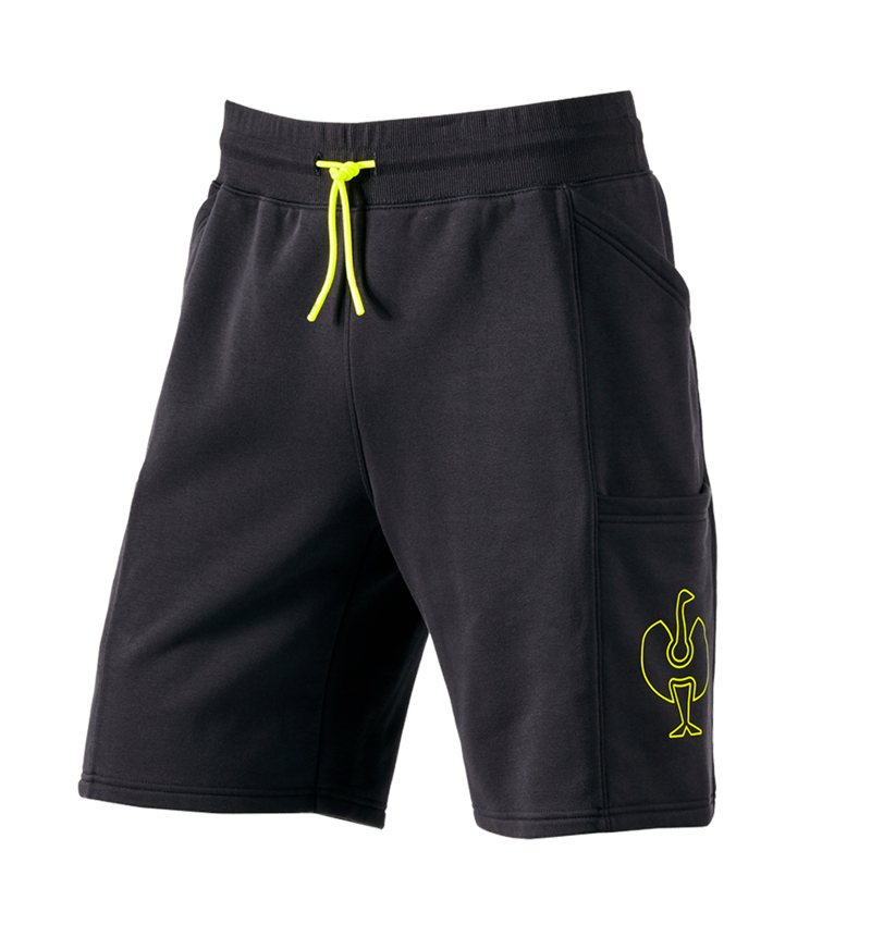 Pracovné nohavice: Teplákové šortky e.s.trail + čierna/acidová žltá 2