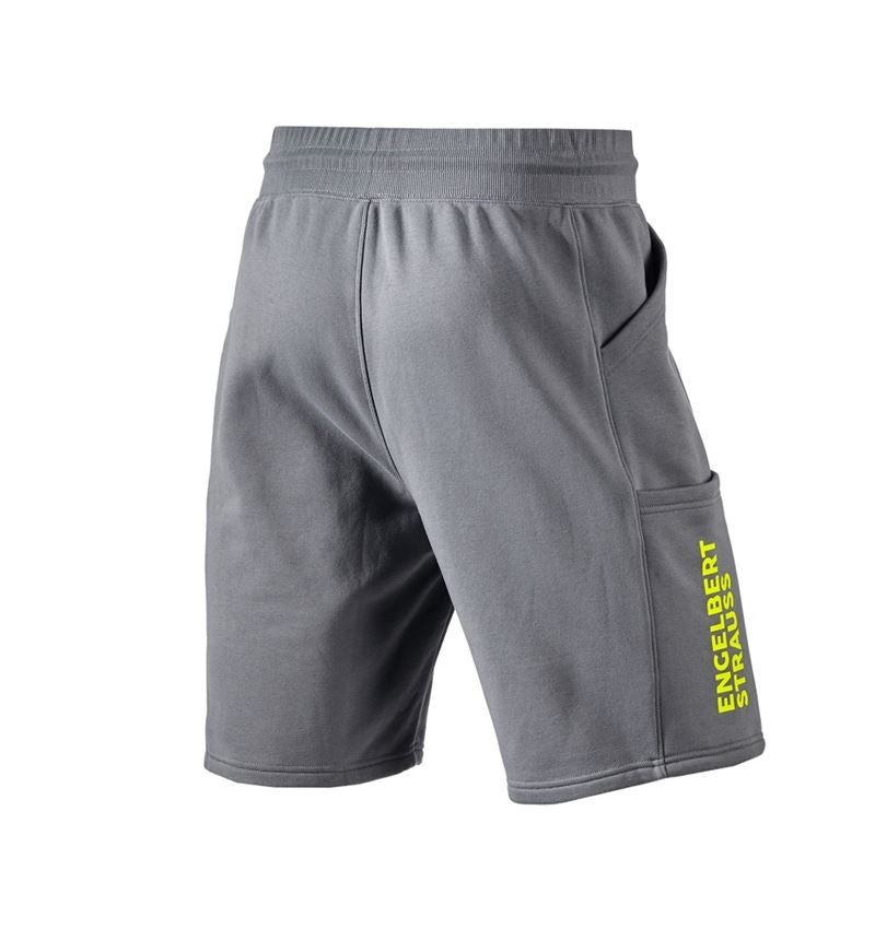 Pracovné nohavice: Teplákové šortky e.s.trail + čadičovo sivá/acidová žltá 3