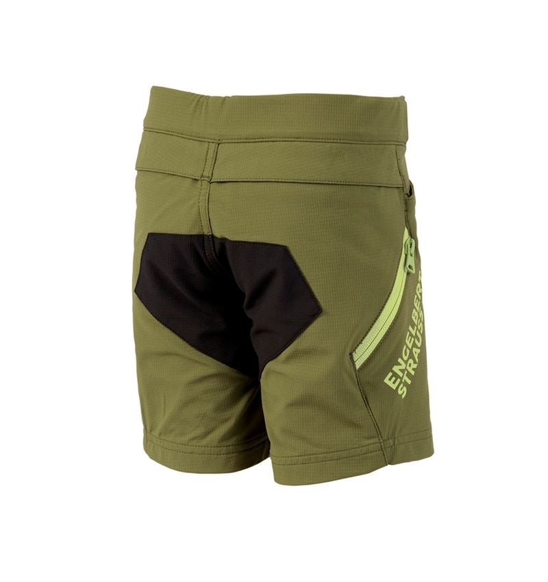 Šortky: Funkčné šortky e.s.trail, detské + borievkovo zelená/limetkovo zelená 3