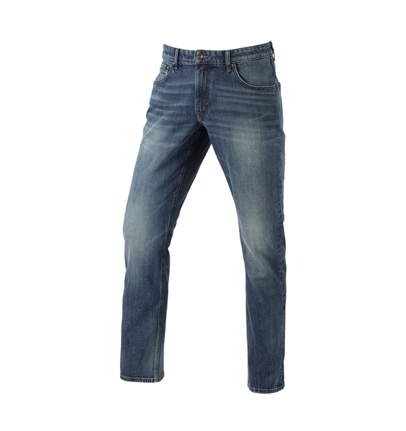 Pracovné nohavice: e.s.5-vreckové streč. džínsy vreckom na skl.meter + mediumwashed 1