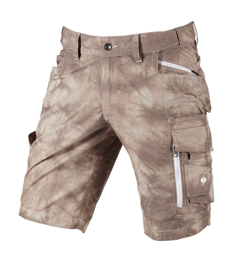 Pracovné nohavice: Cargo šortky e.s.motion ten, letné + pekanová hnedá vintage 2