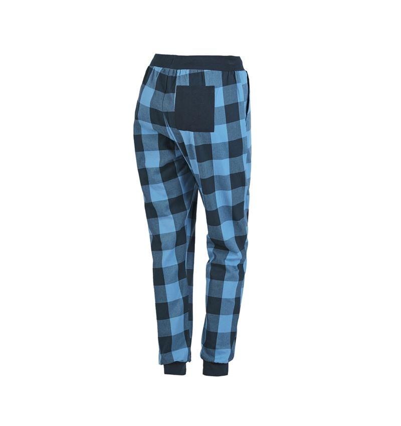 Doplnky: e.s. Pyžamové nohavice, dámske + tieňová modrá/jarná modrá 3