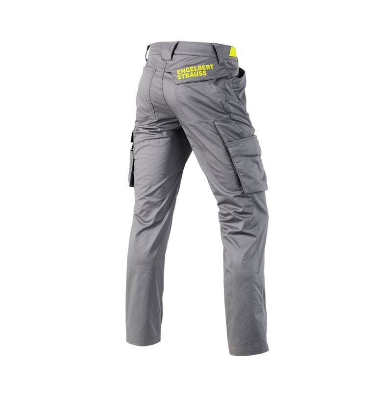 Pracovné nohavice: Cargo nohavice e.s.trail + čadičovo sivá/acidová žltá 3