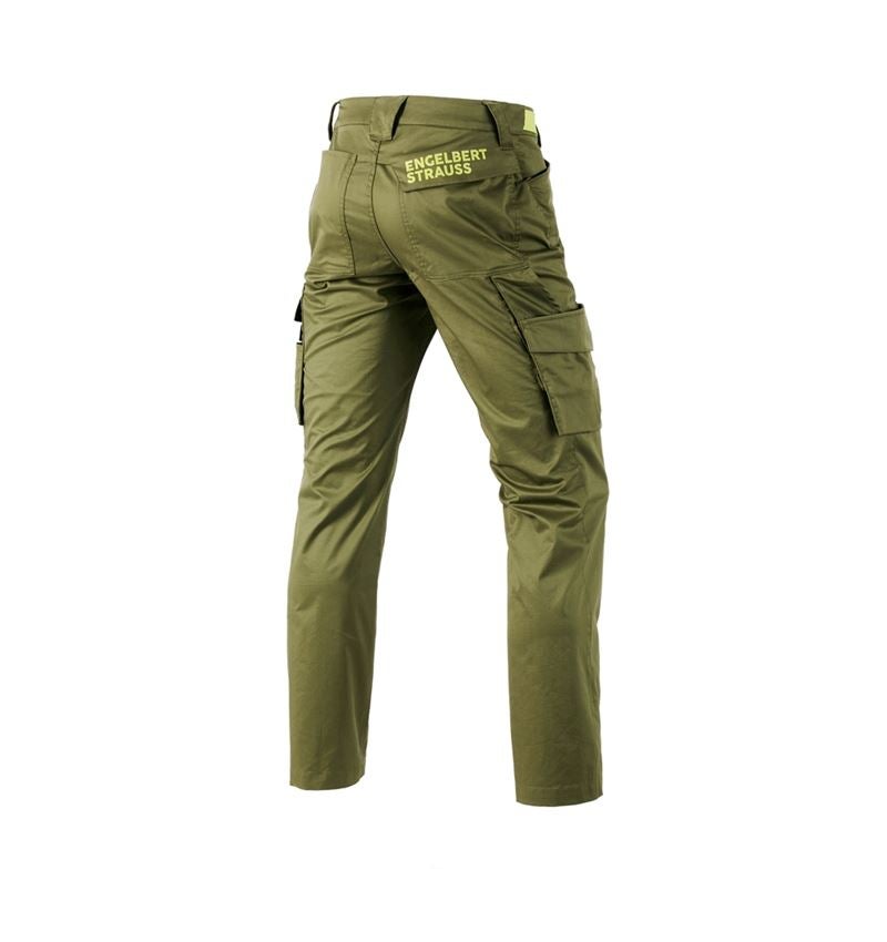 Pracovné nohavice: Cargo nohavice e.s.trail + borievkovo zelená/limetkovo zelená 3