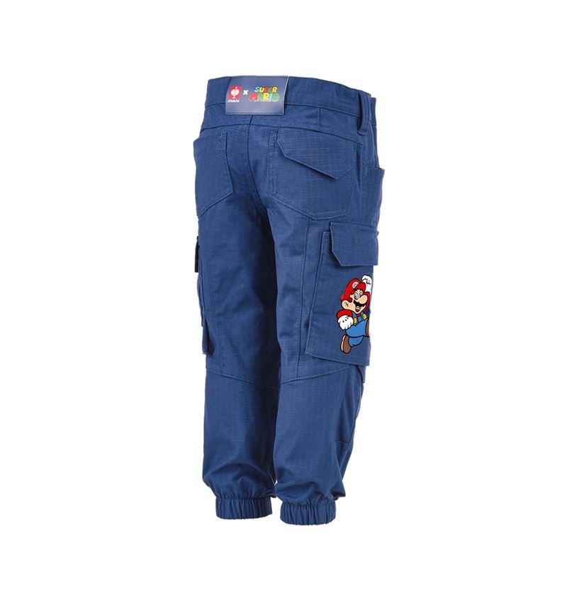 Nohavice: Super Mario cargo nohavice, detské + alkalická modrá 4