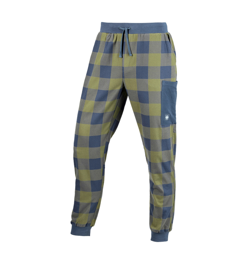 Doplnky: e.s. Pyžamové nohavice + horská zelená/oxidová modrá 3