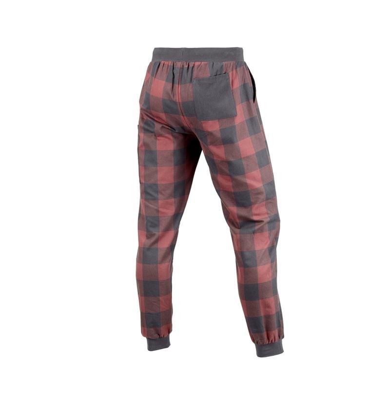Doplnky: e.s. Pyžamové nohavice + oxidová červená/karbónová sivá 5