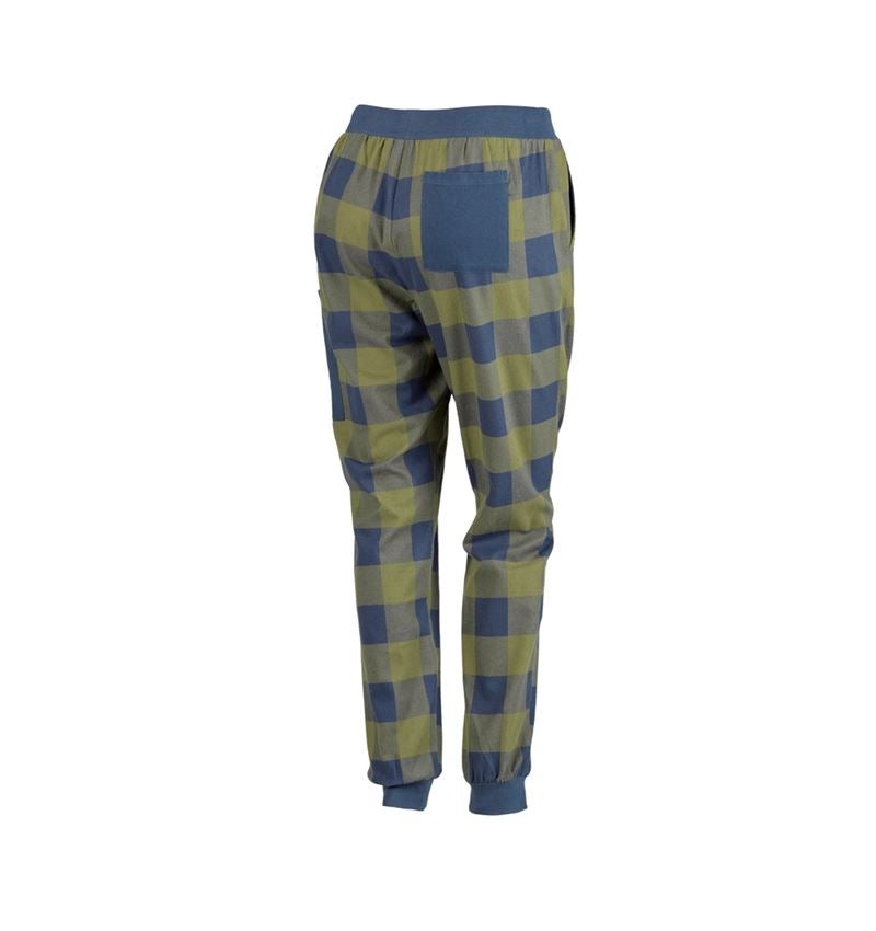 Doplnky: e.s. Pyžamové nohavice, dámske + horská zelená/oxidová modrá 3