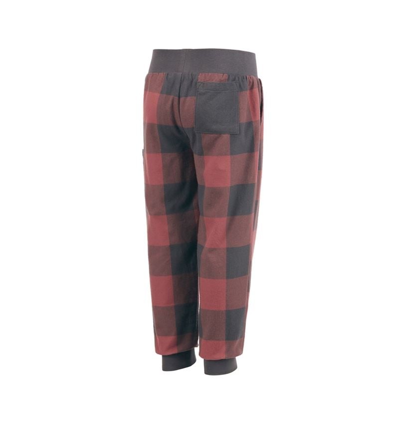 Doplnky: e.s. Pyžamové nohavice, detské + oxidová červená/karbónová sivá 5