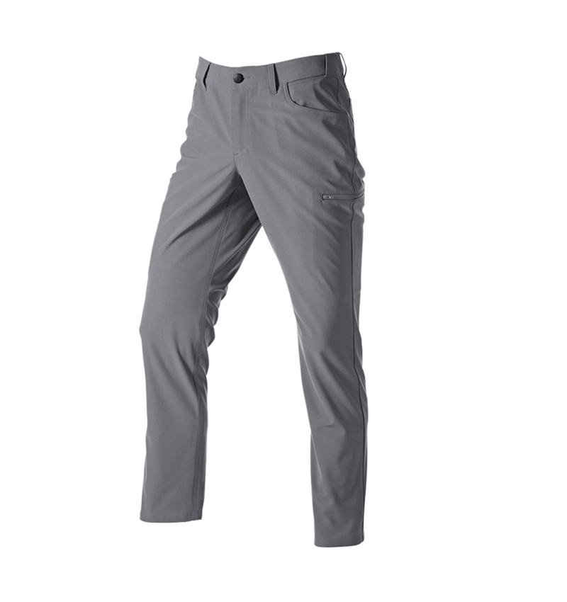 Odevy: Pracovné 5-vreckové chino nohavice e.s.work&travel + čadičovo sivá 3