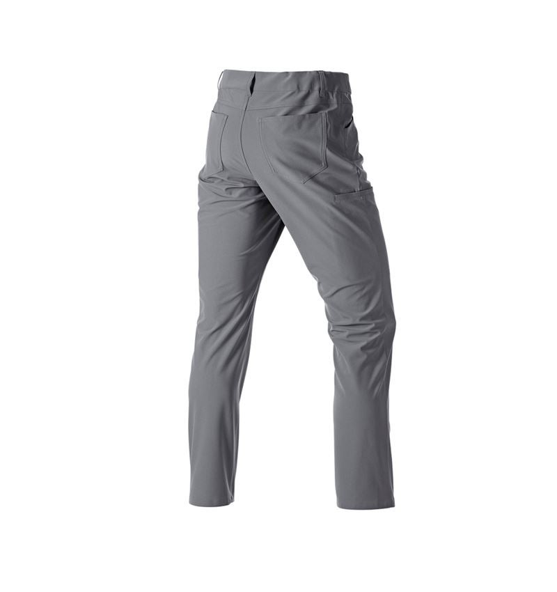Pracovné nohavice: Pracovné 5-vreckové chino nohavice e.s.work&travel + čadičovo sivá 4