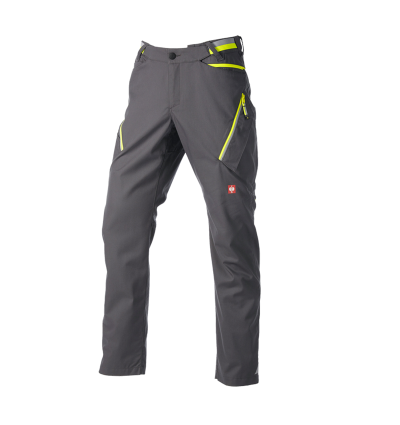 Pracovné nohavice: Nohavice s viacerými vreckami e.s.ambition + antracitová/výstražná žltá 8