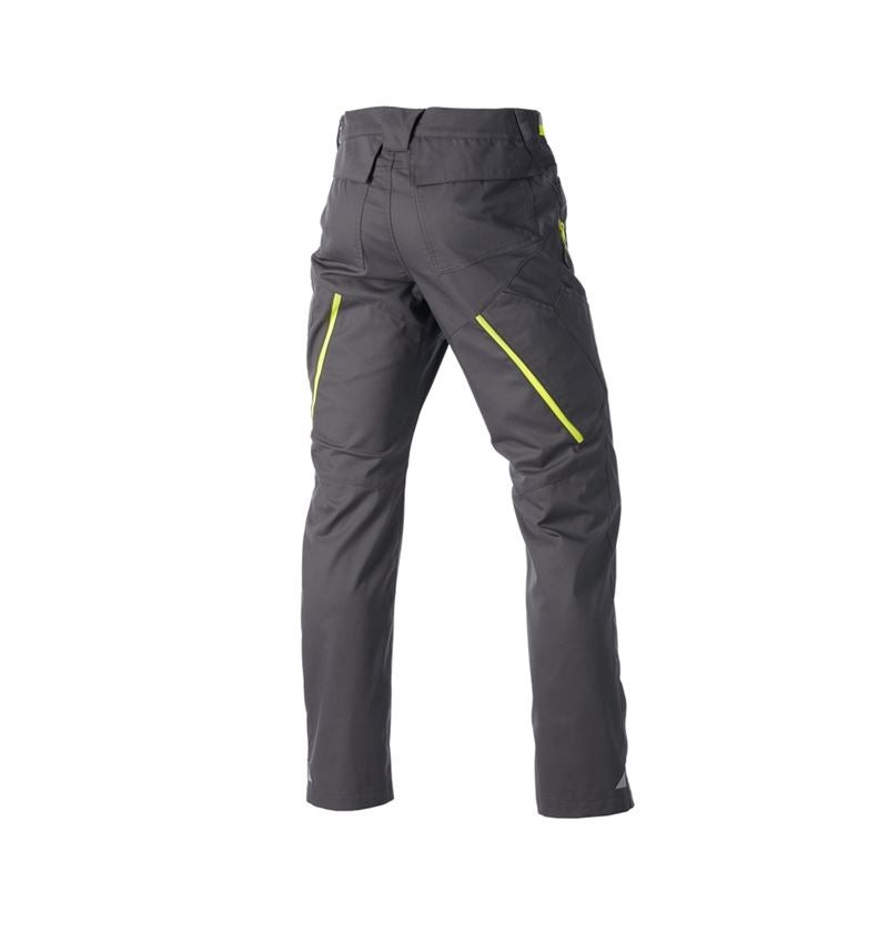 Pracovné nohavice: Nohavice s viacerými vreckami e.s.ambition + antracitová/výstražná žltá 9