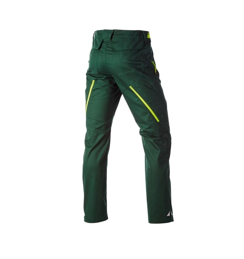 Pracovné nohavice: Nohavice s viacerými vreckami e.s.ambition + zelená/výstražná žltá 6