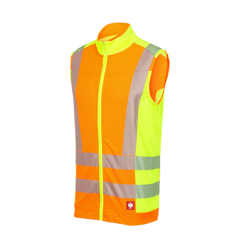 Vesty: Reflexná ochranná funkčná vesta e.s.motion 2020 + výstražná oranžová/výstražná žltá 2