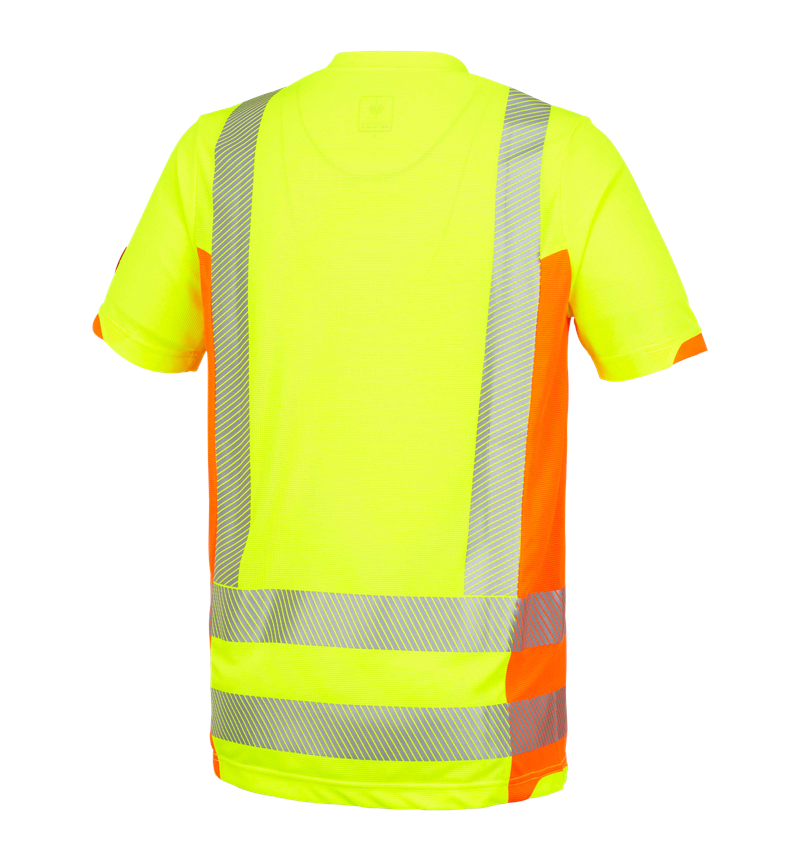 Tričká, pulóvre a košele: Reflexné ochranné funkčné tričko e.s.motion 2020 + výstražná žltá/výstražná oranžová 3
