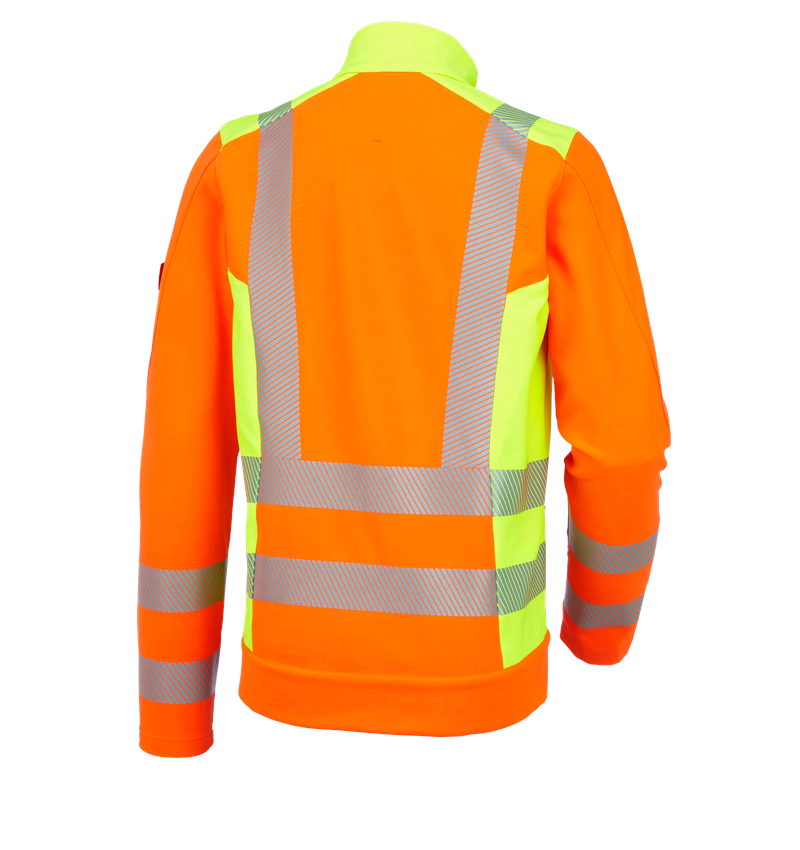 Pracovné bundy: Reflexná ochr. softsh.bunda softl. e.s.motion 2020 + výstražná oranžová/výstražná žltá 3