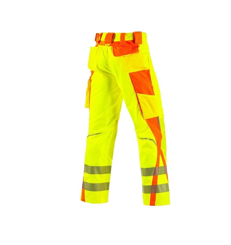 Pracovné nohavice: Reflexné ochranné nohavice do pása e.s.motion 2020 + výstražná žltá/výstražná oranžová 3