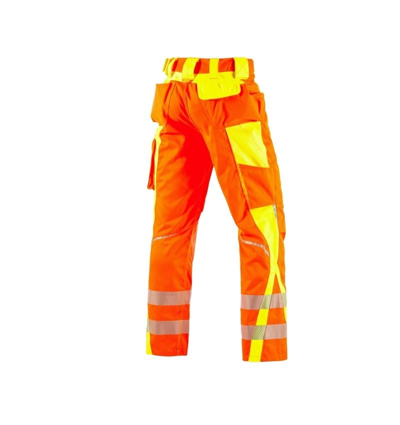 Pracovné nohavice: Reflexné ochranné nohavice do pása e.s.motion 2020 + výstražná oranžová/výstražná žltá 3