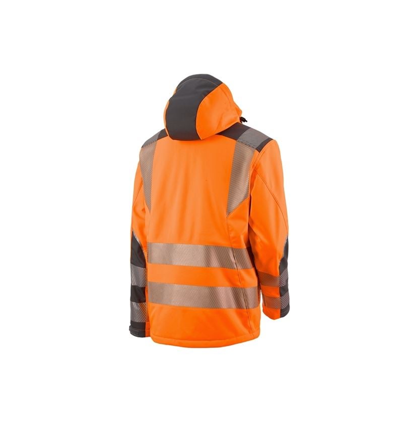 Témy: Reflexná ochranná softshellová bunda e.s.motion + výstražná oranžová/antracitová 2