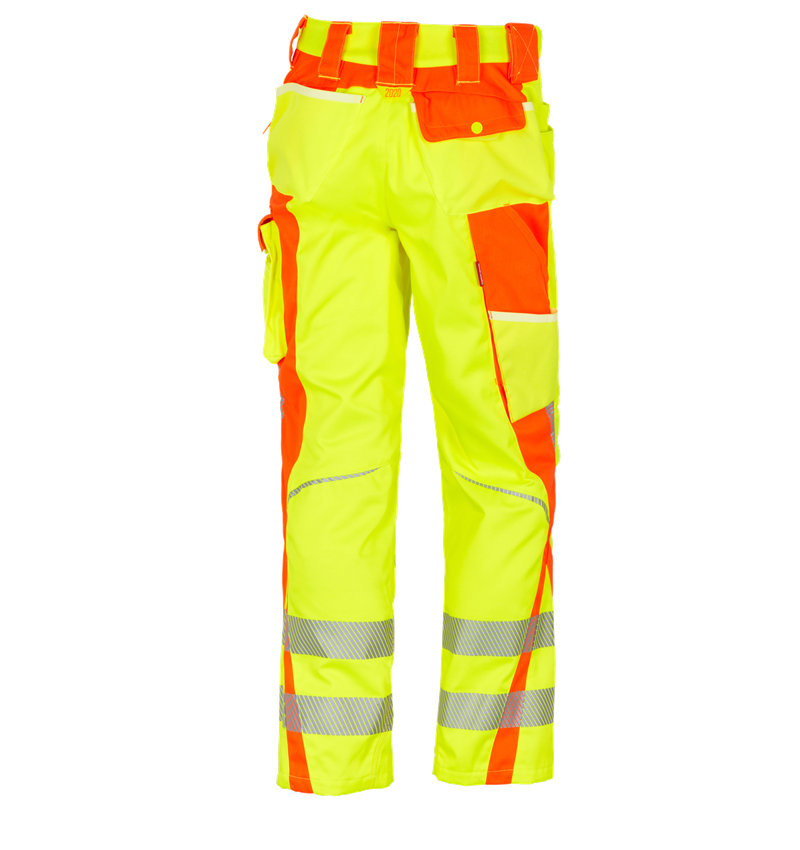 Pracovné nohavice: Reflexné ochranné nohavice e.s.motion 2020 Zima + výstražná žltá/výstražná oranžová 3
