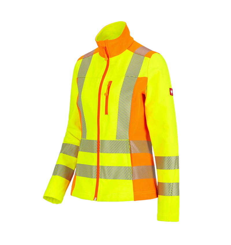 Pracovné bundy: Reflex.ochr.softsh.bunda softl. e.s.motion 2020,d + výstražná žltá/výstražná oranžová 2