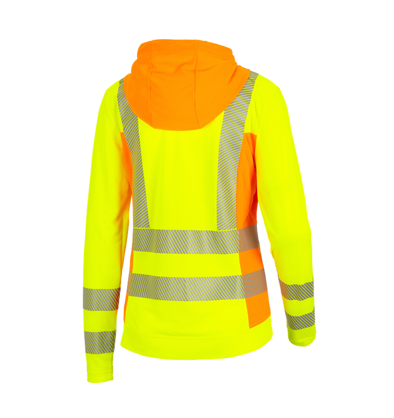 Pracovné bundy: Reflexná ochr. funk. bunda kapuc. e.s.motion 2020 + výstražná žltá/výstražná oranžová 3